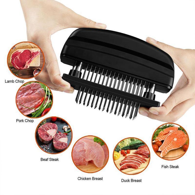 48-Blade Stainless Steel Meat Tenderizer Tool for Steak Pork Chicken Lamb