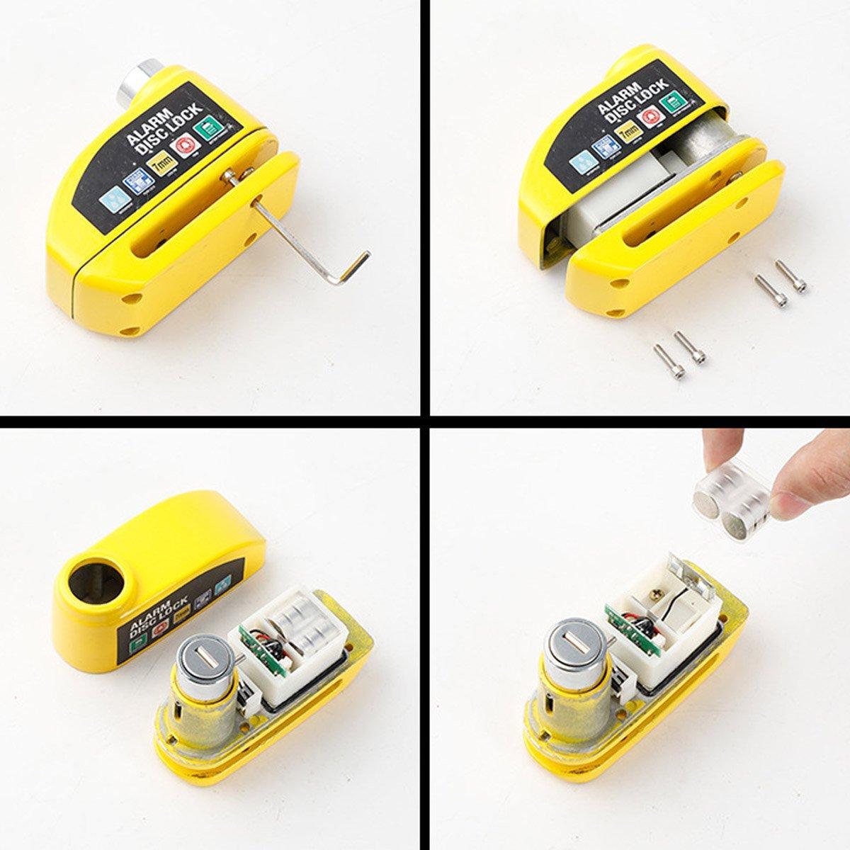 Electric Bike Lock Alarm Motorcycle Anti Theft Lock Secure Bicycle Riding Gear