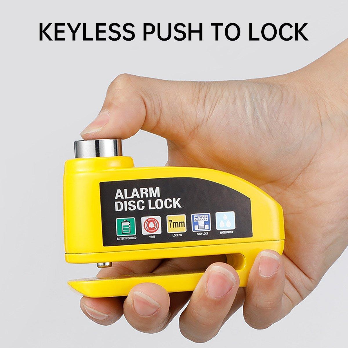 Electric Bike Lock Alarm Motorcycle Anti Theft Lock Secure Bicycle Riding Gear