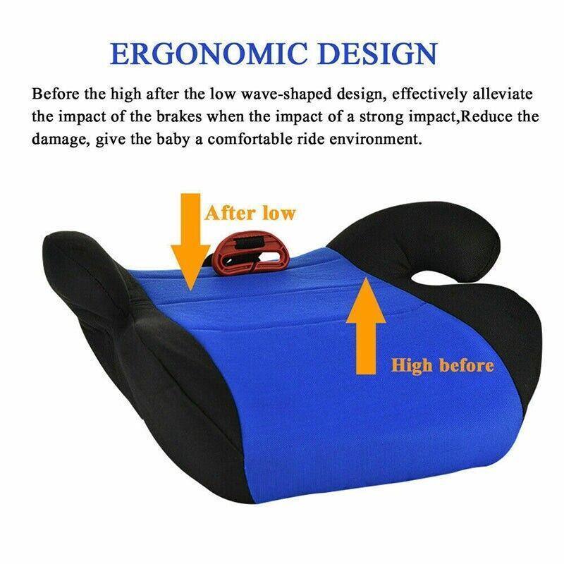 Car Booster Seat Cushion for Kids 4 to 12 Years 15 to 36kg Child Travel Pad - Black