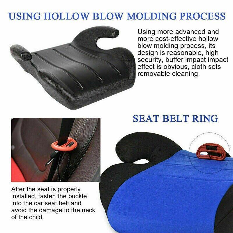 Car Booster Seat Cushion for Kids 4 to 12 Years 15 to 36kg Child Travel Pad - Black