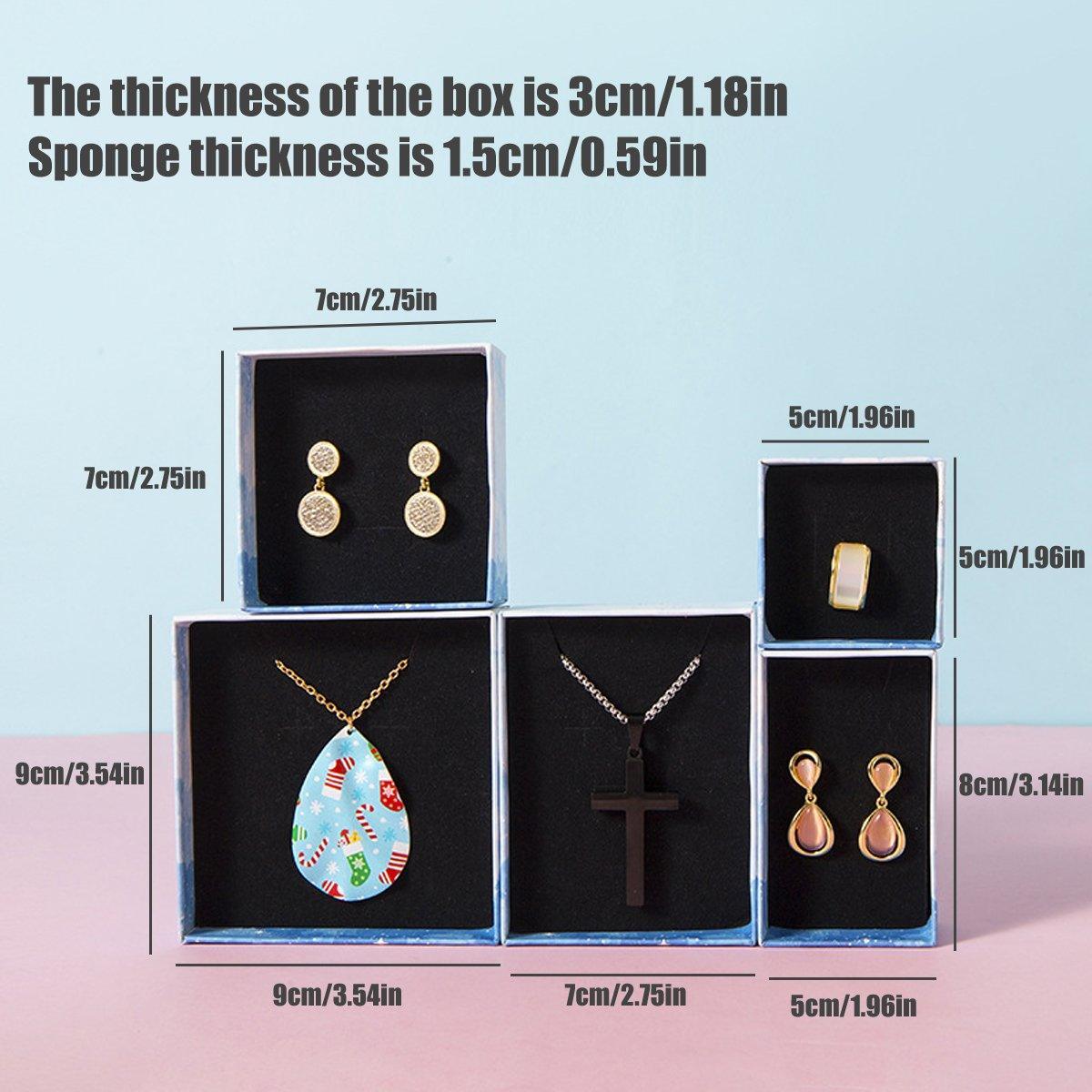 20PCS Cloud Jewelry Box Earrings Necklace Ring Bracelet DisplayOrganizer - 9*9*3cm（Box）