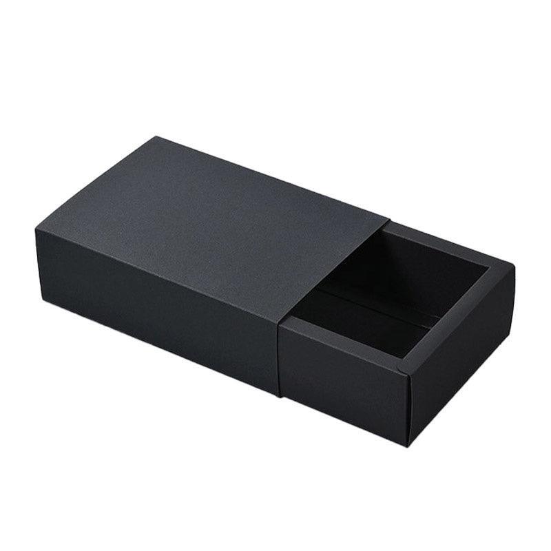25X Black Kraft Paper Drawer Jewelry Package Necklace Bracelet Gift Package box - 18.5*13.5*3-25pcs
