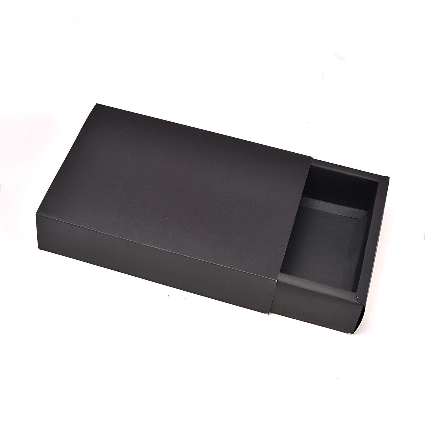 25X Black Kraft Paper Drawer Jewelry Package Necklace Bracelet Gift Package box - 27.5*20*5.5-25pcs