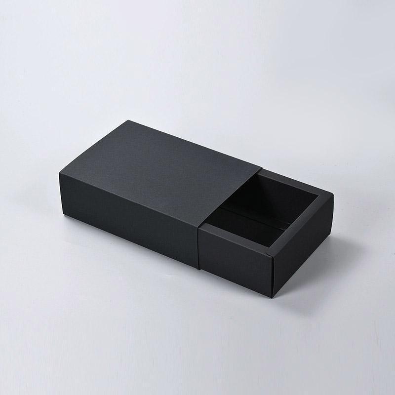 25X Black Kraft Paper Drawer Jewelry Package Necklace Bracelet Gift Package box - 28.5*10*6-25pcs