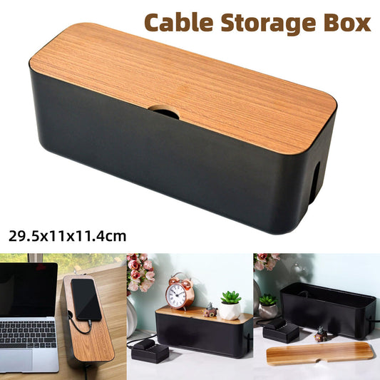 Large Cable Wire Storage Box Case Cord Management Socket Tidy Organizer