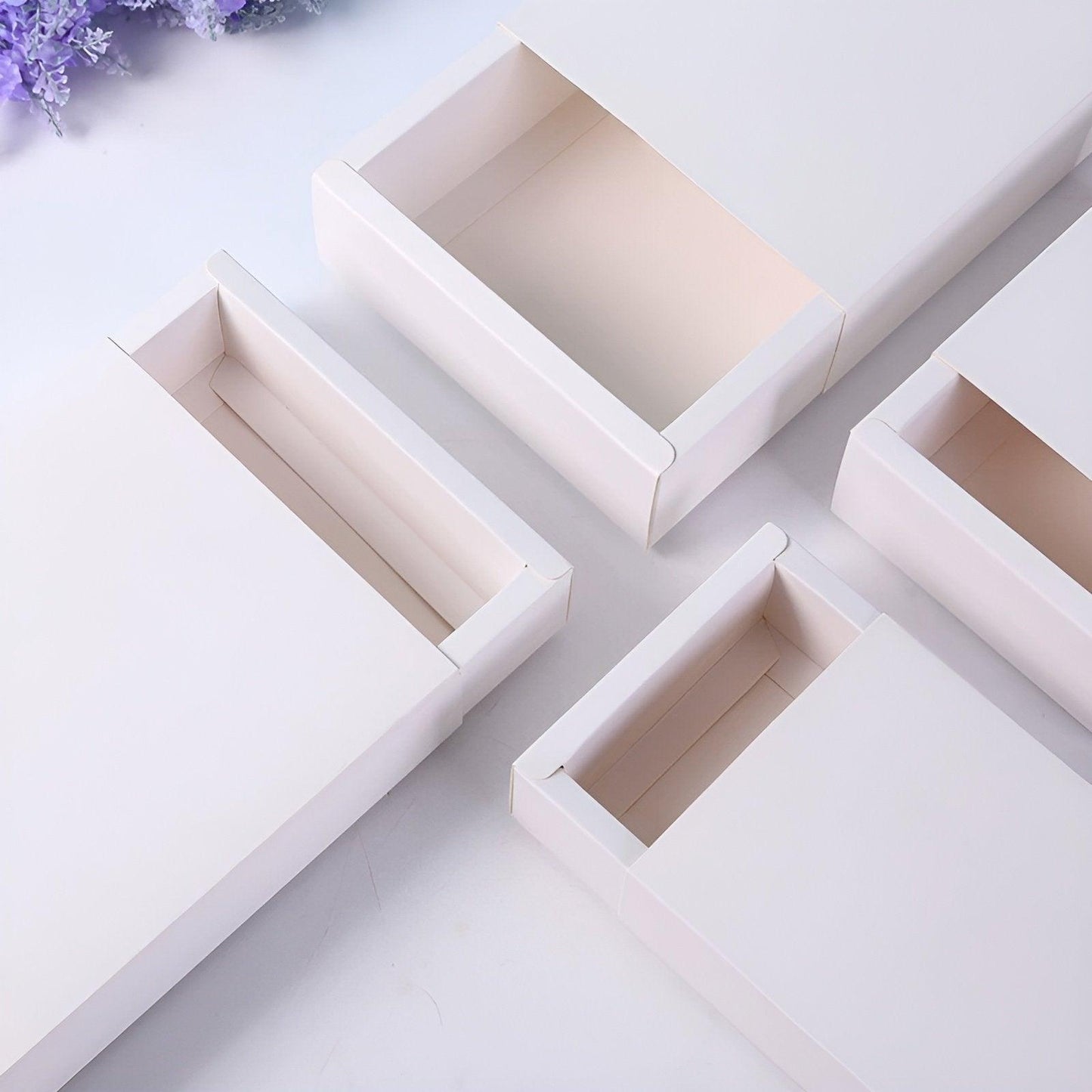 25X White Kraft Paper Drawer Jewelry Package Necklace Bracelet Gift Package box - 28*17*8.5-25pcs