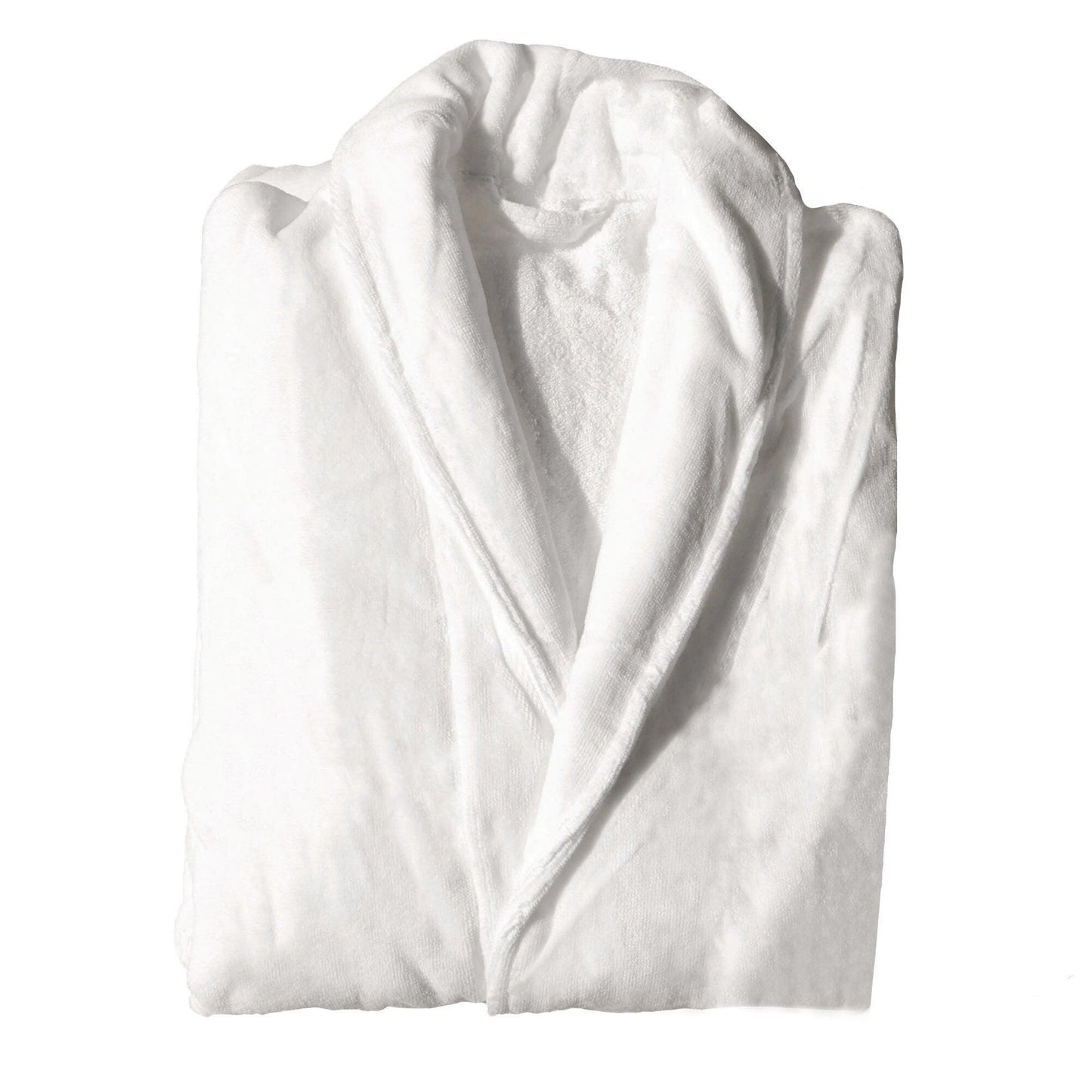 Cotton Kimono Collar Bathrobe Hotel Quality Thick Fleece Towel Embroidered Robe - Velvet