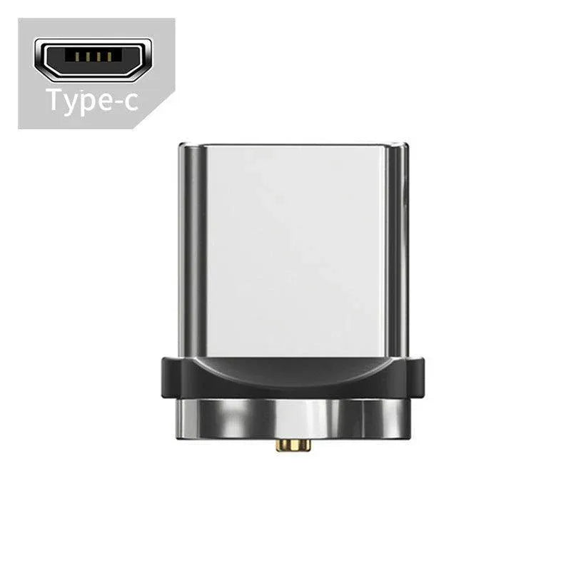 1m 2m Braided Charging Cable with Detachable Connectors for Type C Micro Lightning - Magnet Cable-Red-iPhone-2M