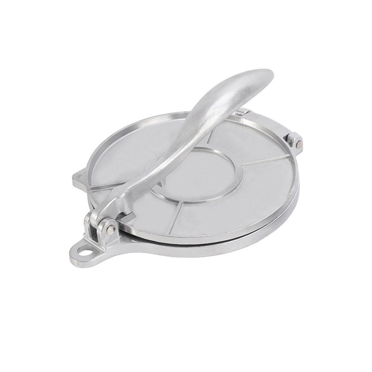 16/20cm Premium Tortilla Press Flat Bread Maker Taco Roti Chapati Health Food - Silver-20cm