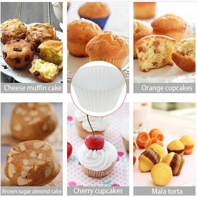 Patty Pans Muffin Cases Choc 600/Pk Cake Boards Cupcake Liners Boxes Baking Cups - 600PCS-4.5CM