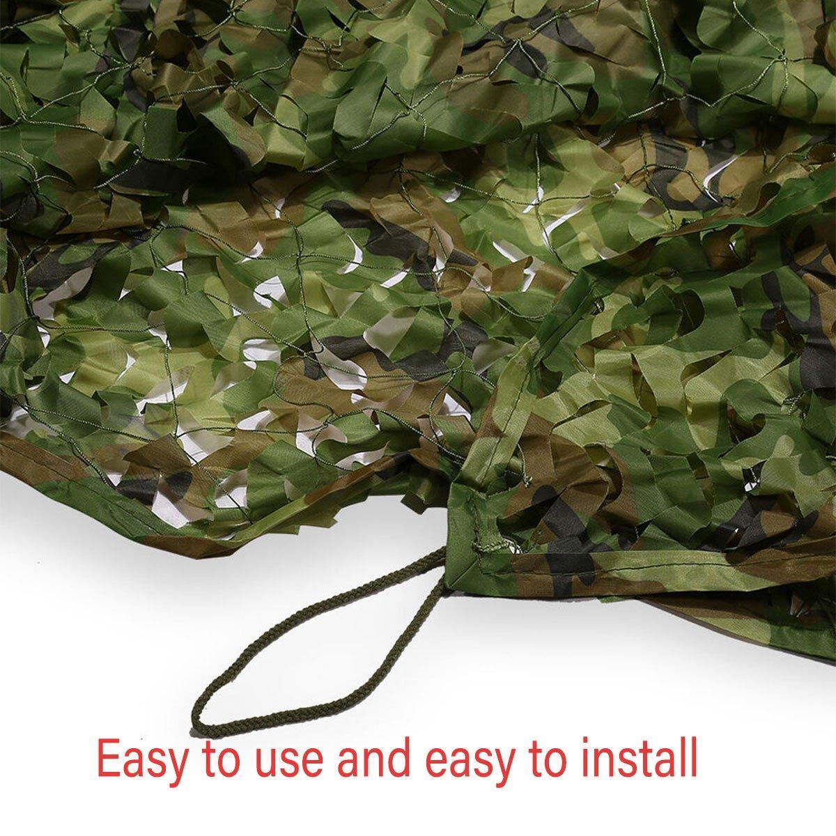 Outdoor Camouflage Mesh Sunscreen Shade Heat Insulation Leaf Decorative Fabrics