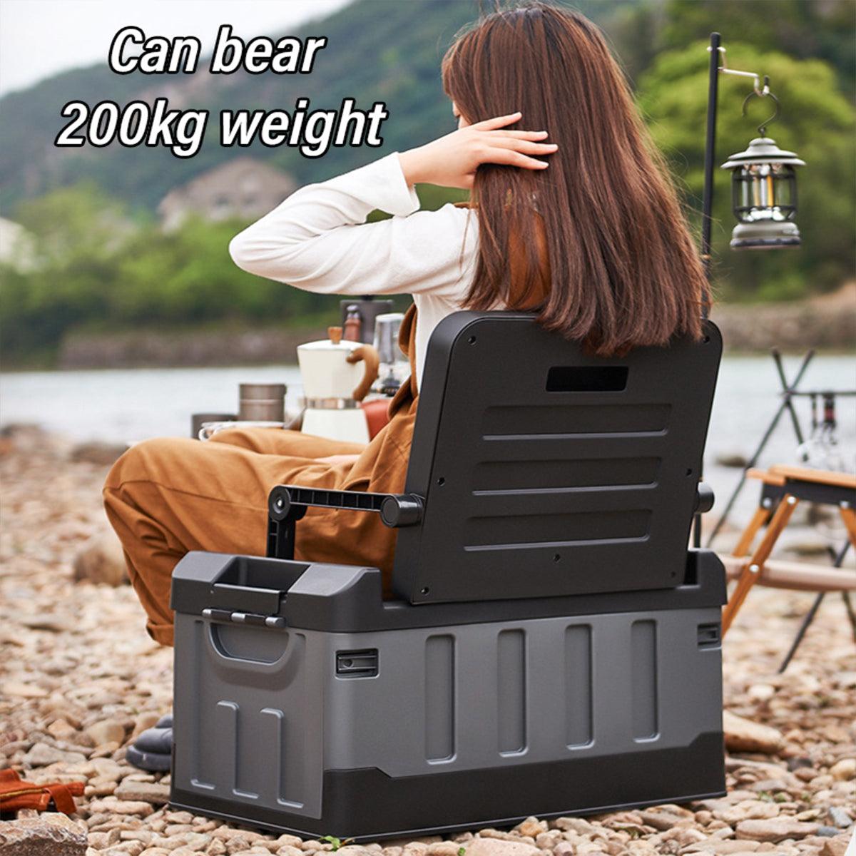 Folding Storage Box Large Capacity Organizer Collapsible Container for Home Use