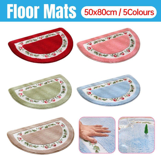 Non Slip Entry Mat Indoor Outdoor Mat Washable Foot Mat Foyer Bedroom - Red