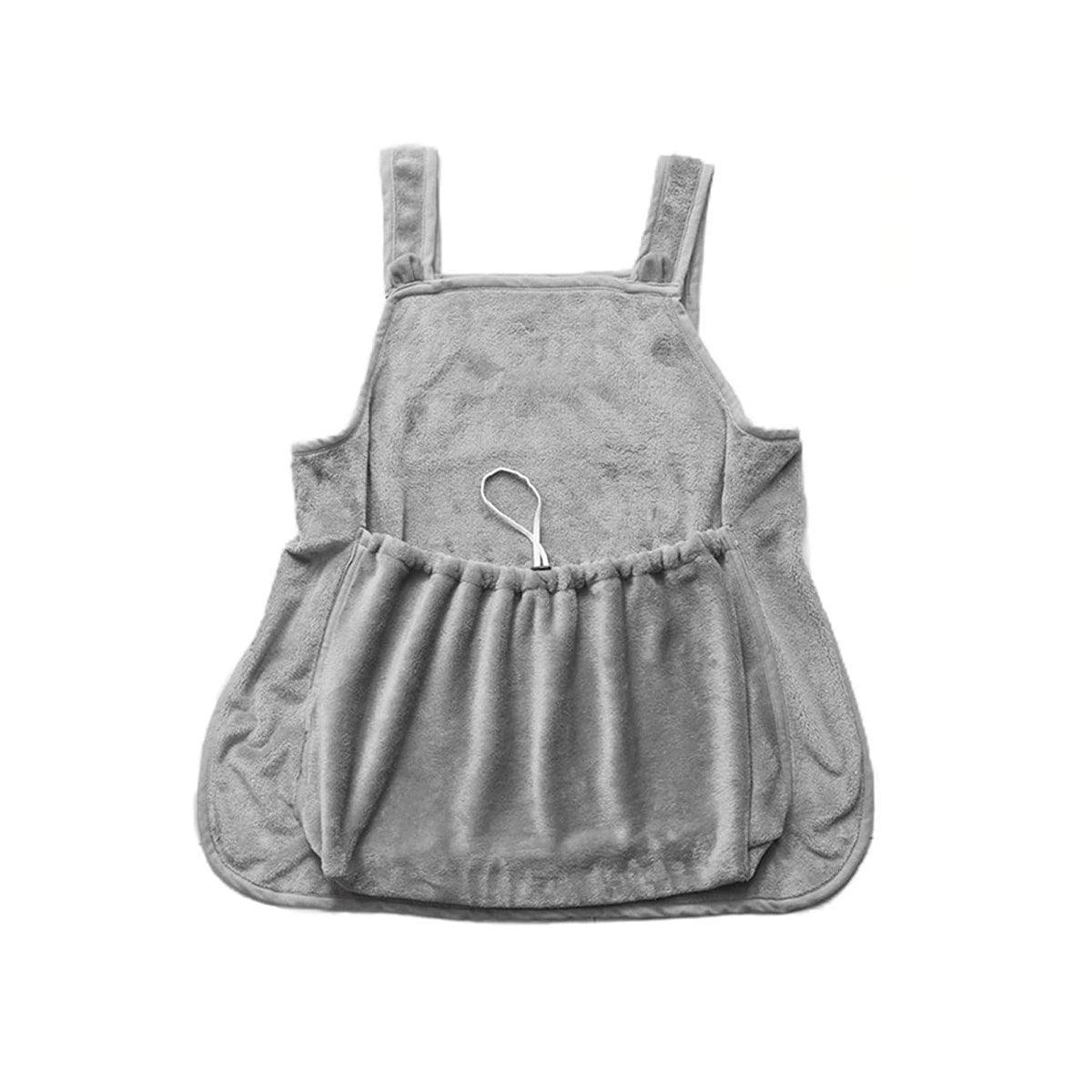 Non-stick Hair Cat Apron Kangaroo Style Pet Grooming Bib No-Hole Design