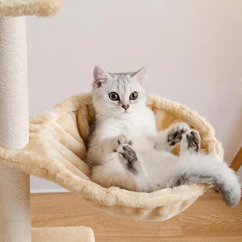Cat Tree Scratching Post Gym House Condo Scratcher Furniture Tower - Brown