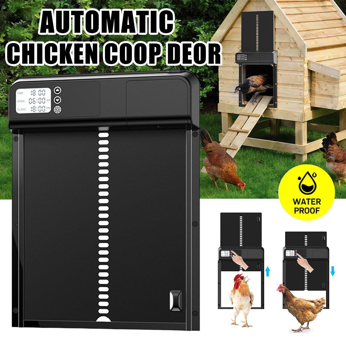 Automatic Induction Electric Stainless Steel Coop Door Intelligent Timer Control