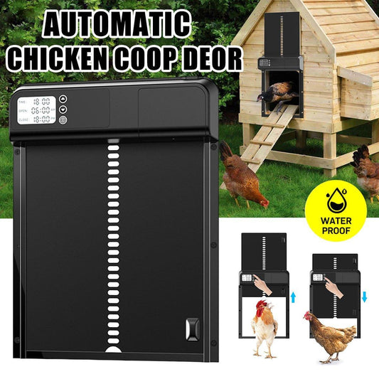 Automatic Induction Electric Stainless Steel Coop Door Intelligent Timer Control