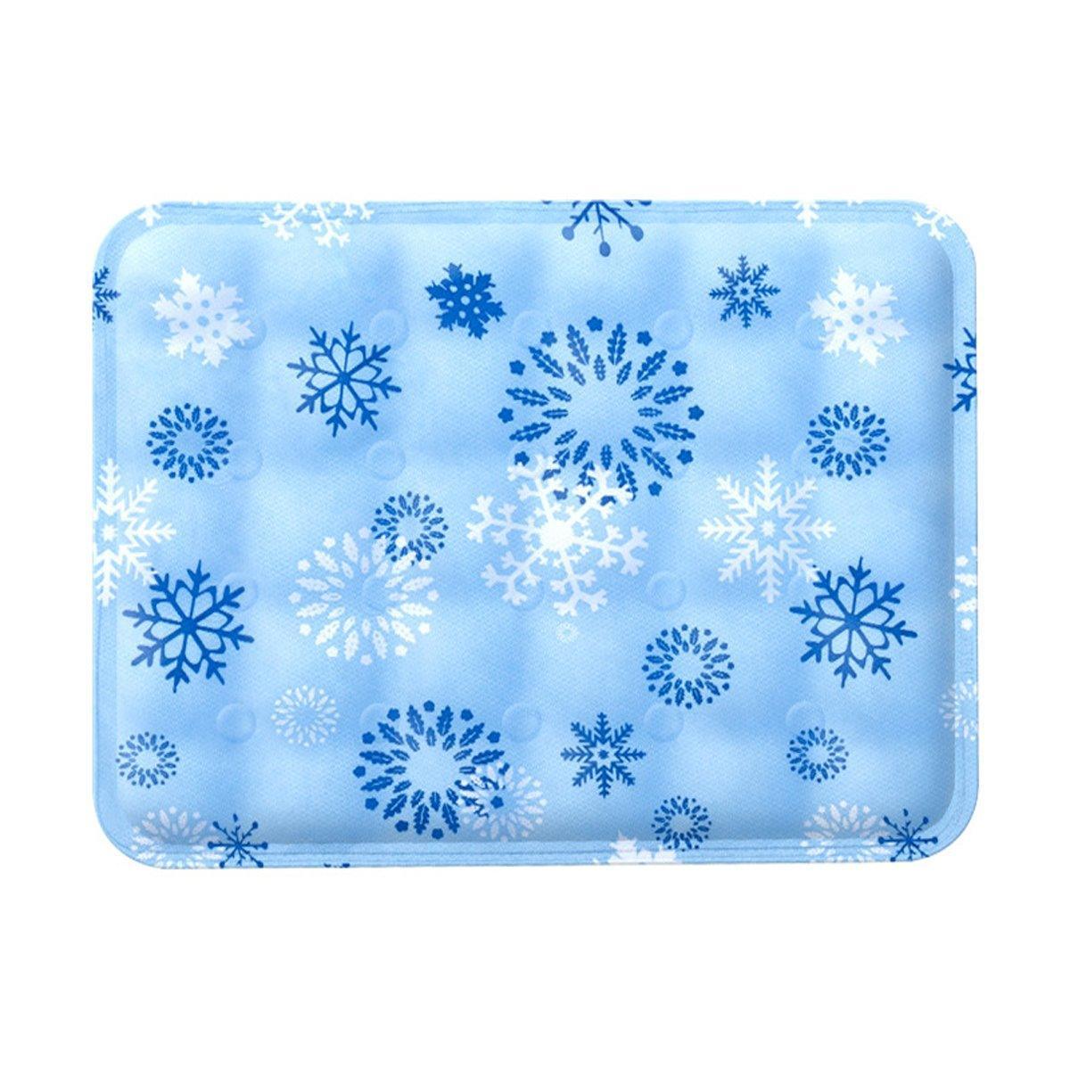 Cooling Ice Mat for Pets Summer Dog and Cat Cooling Pad Comfortable Pet Bed - Blue - 60x90cm