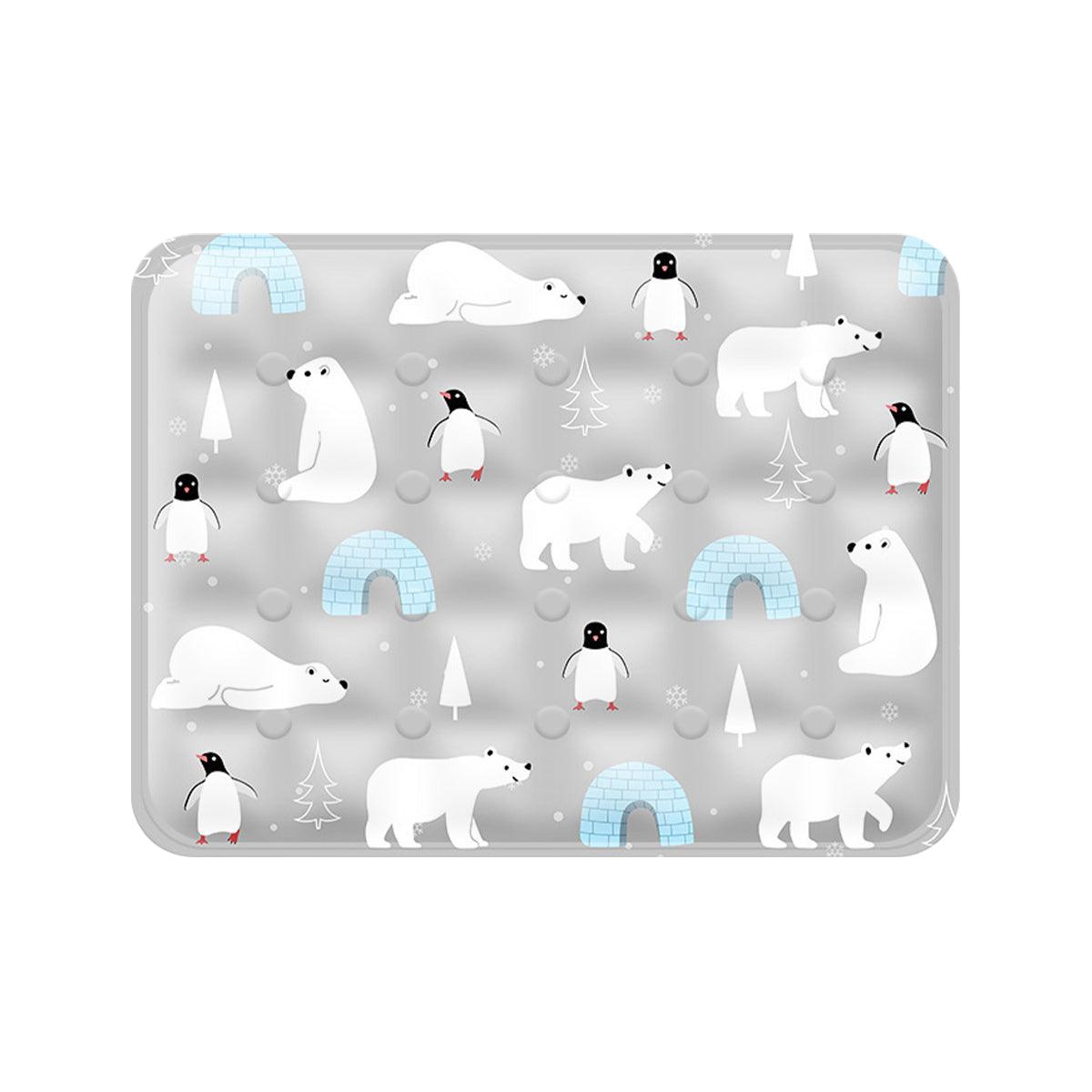 Cooling Ice Mat for Pets Summer Dog and Cat Cooling Pad Comfortable Pet Bed - Blue - 60x90cm