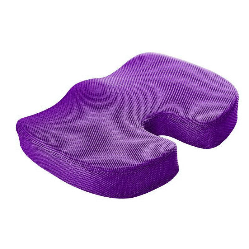 Orthopaedic Memory Foam Seat Cushion Support Back Pain Chair Pillow Car - Coffee