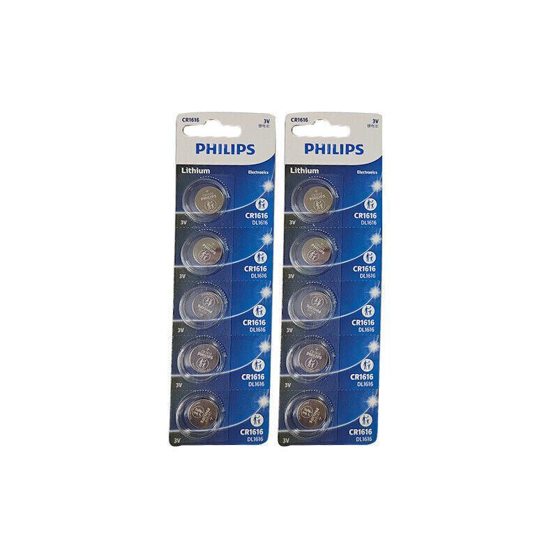 5-20Pcs Philips Cr1220 Cr1616 Cr1620 Cr1632 Cr2016 Cr2025 Cr2032 Button Battery - CR1616-10PCS