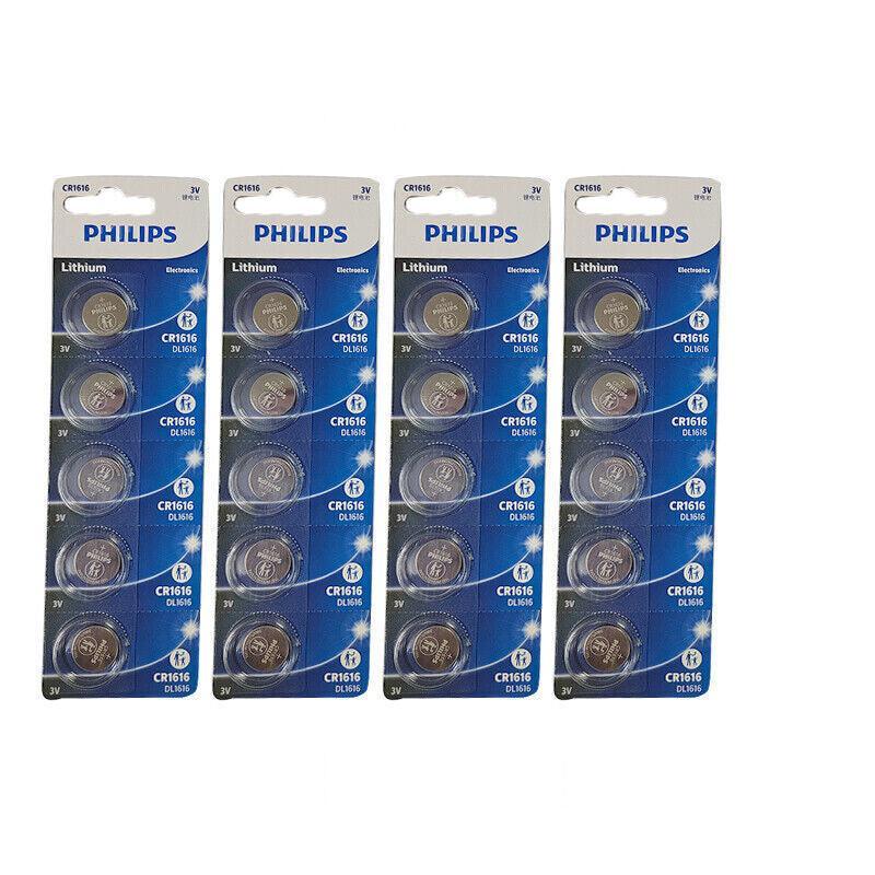 5-20Pcs Philips Cr1220 Cr1616 Cr1620 Cr1632 Cr2016 Cr2025 Cr2032 Button Battery - CR1620-20PCS