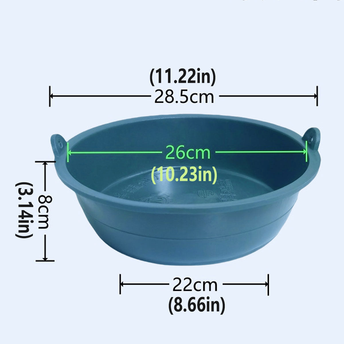 Chicken Feeding Basin 6pcs Plastic Breeding Trough Bowl Farm Feeder Container