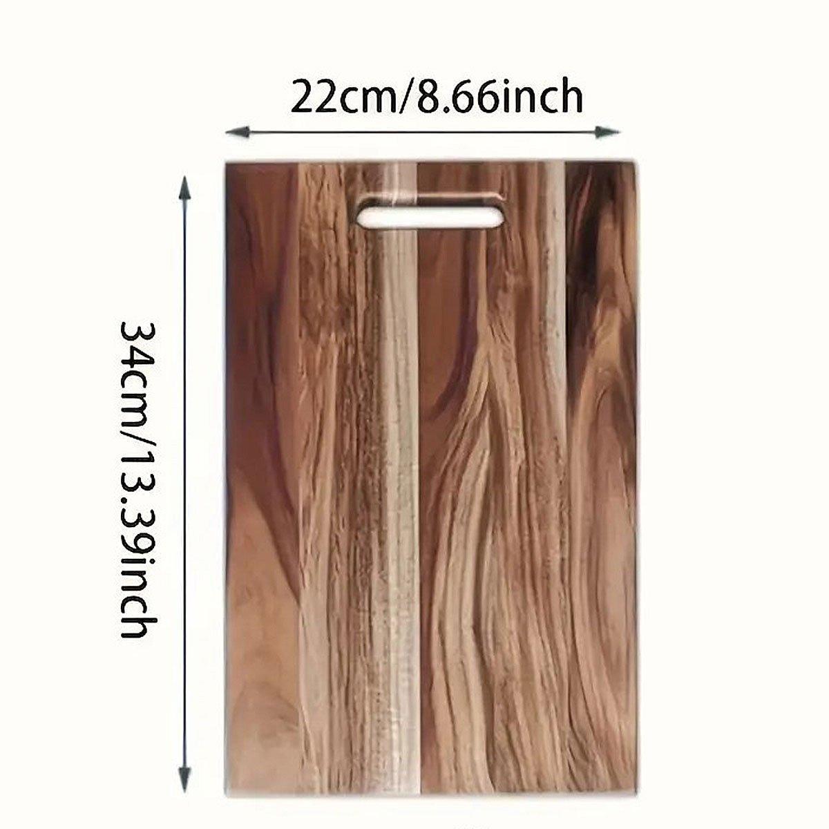 Large Hardwood Chopping Cutting Board Kitchen Steak Deli Meat Food Household