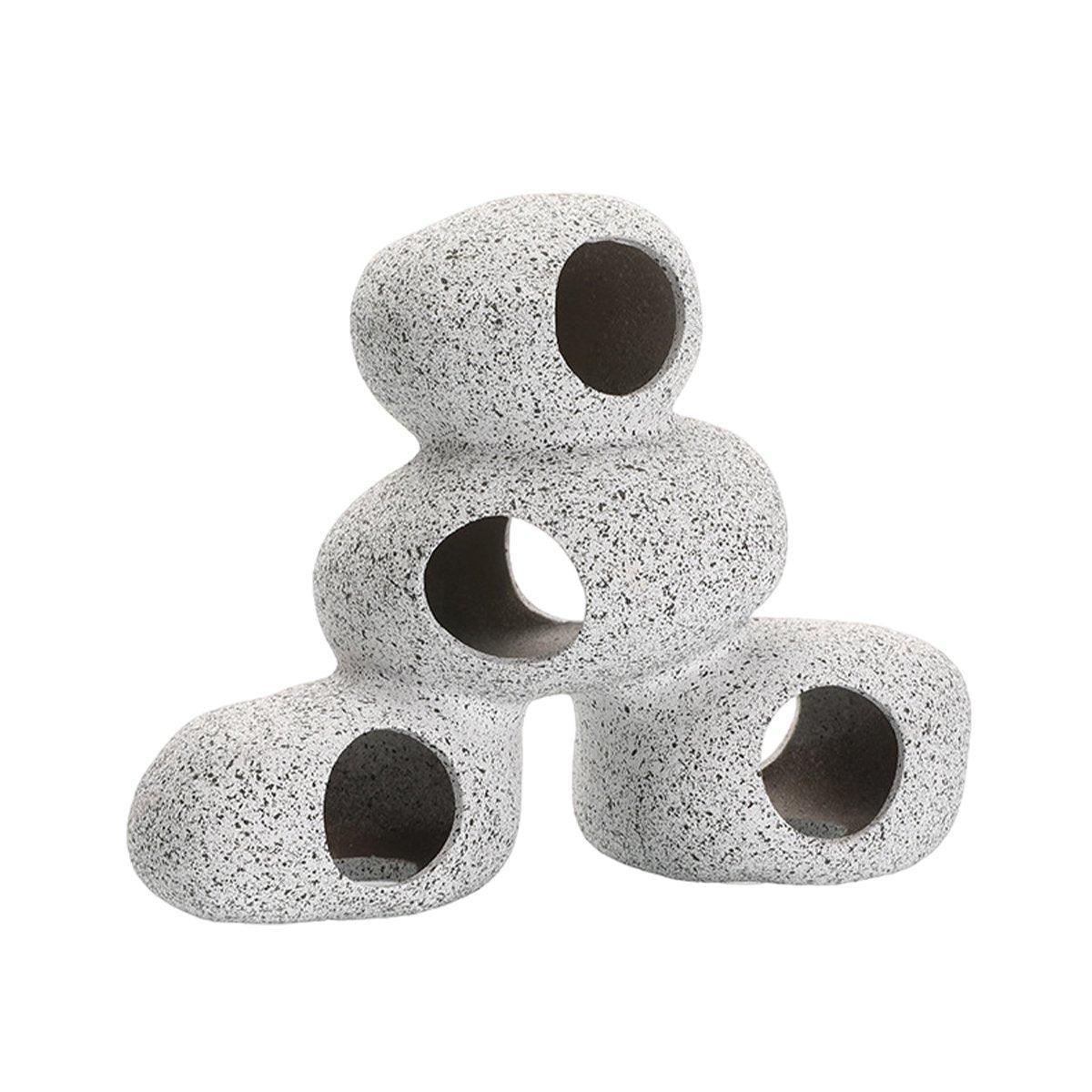 Clay Pot Aquarium Decoration Shrimp House Cichlid Breeding Tank Fish Nest - Ten Holes