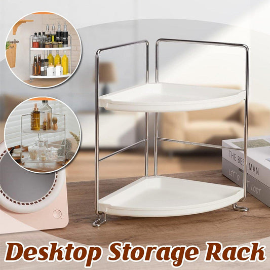2 Tier Countertop Shelf Organizer Storage Rack for Kitchen Bathroom and Office