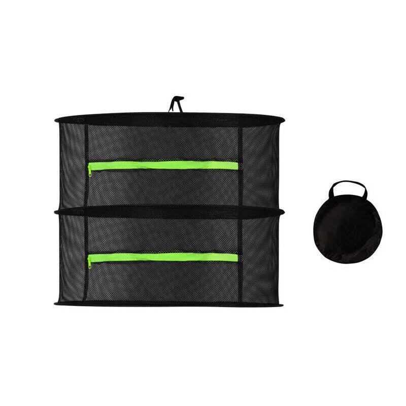 2-8 Tier Drying Net Large Shelf Hydroponic Hanging Grow Herb Plant Dry - 6 Layers