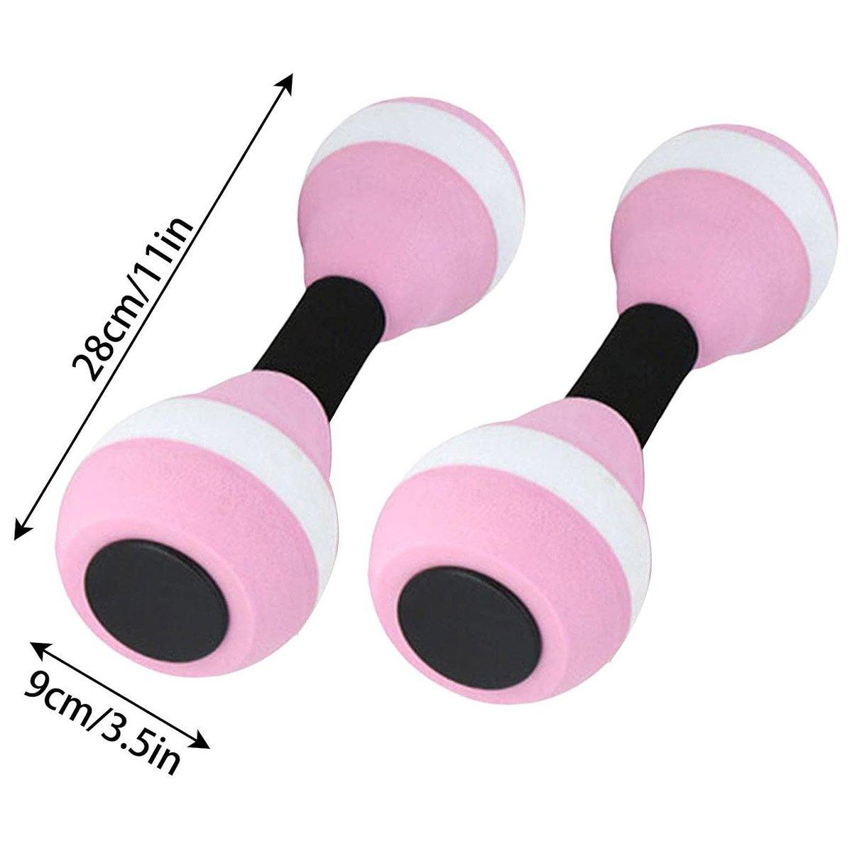 2PCS Arm Buoyancy Rings Dumbbell Style Float Set for Water Activities and Fun - Blue