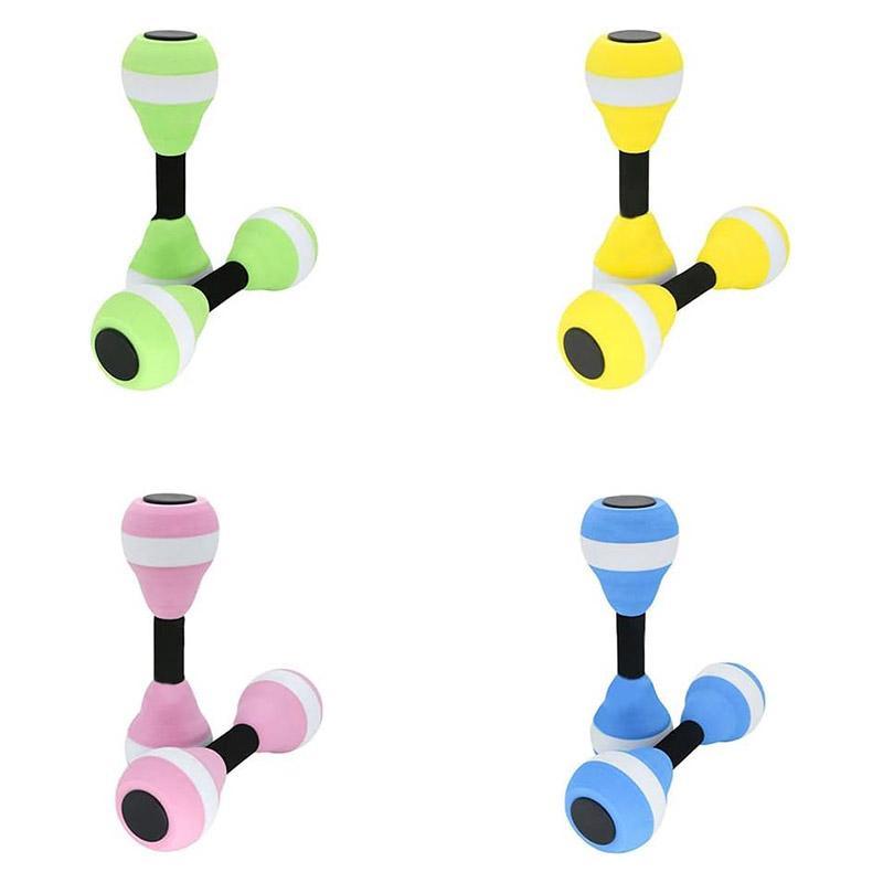 2PCS Arm Buoyancy Rings Dumbbell Style Float Set for Water Activities and Fun - Green