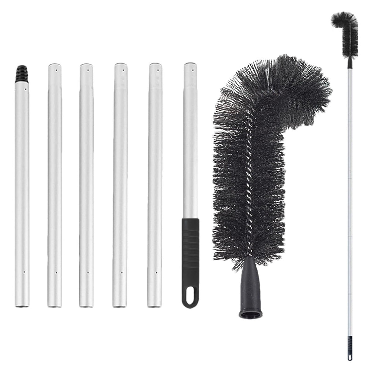 Gutter Cleaning Brush Roofing Tool with Pole 208cm for Long Splicing Gutter