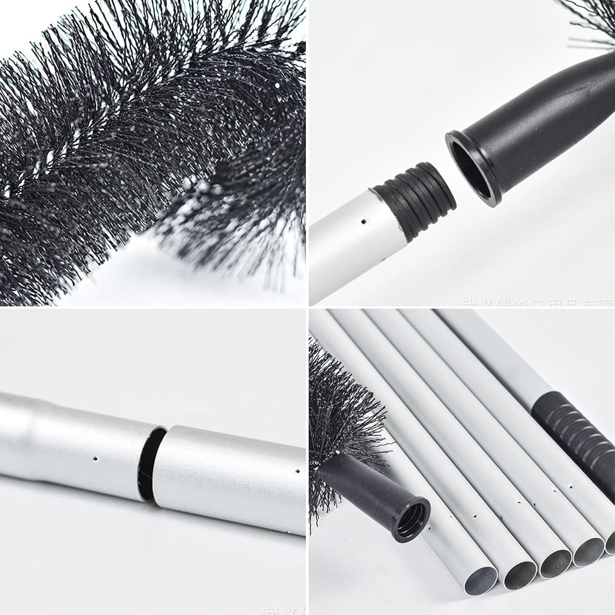 Gutter Cleaning Brush Roofing Tool with Pole 208cm for Long Splicing Gutter