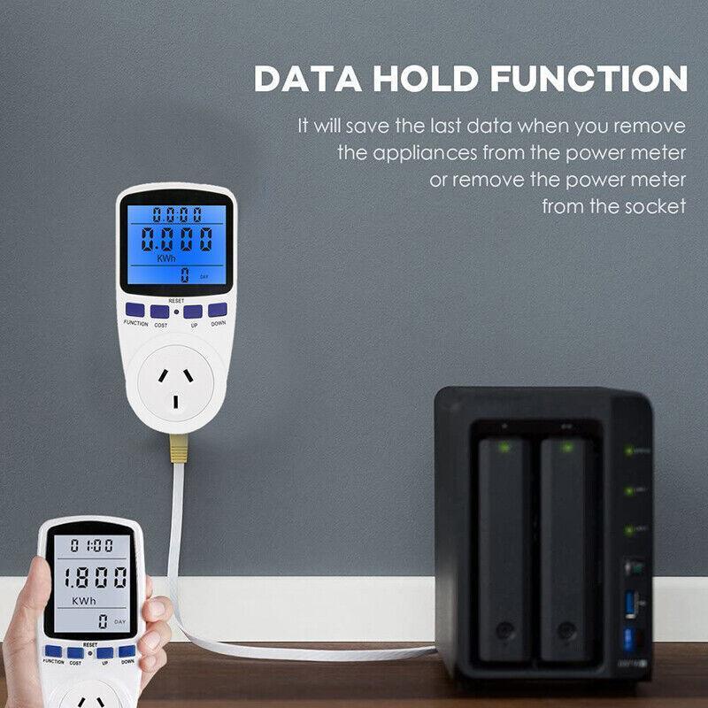 Au Power Meter Energy Consumption Watt Meter Electricity Monitor Equipment 240V