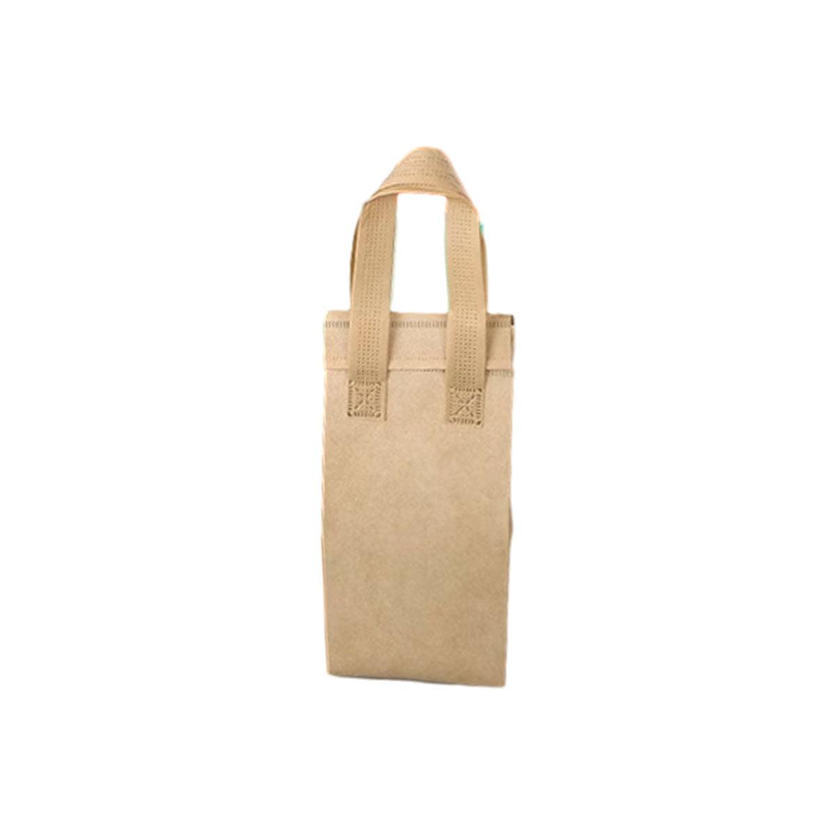 50pcs Thermal Insulation Packing Bag Non Woven Milk Tea Cake Food Storage Bag - Kraft-26x26x17cm