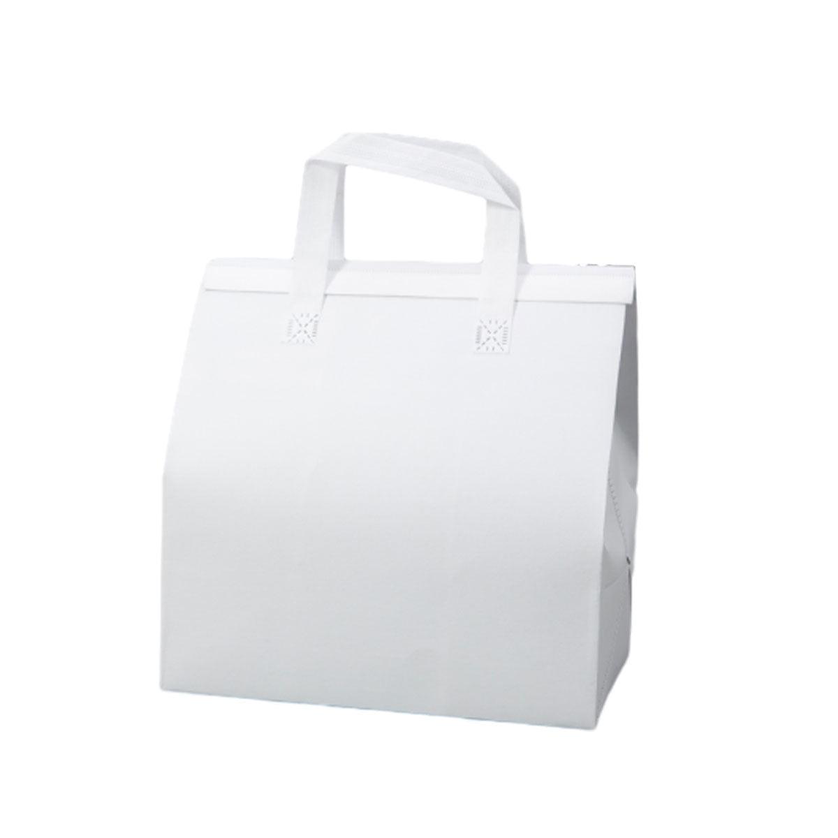 50pcs Thermal Insulation Packing Bag Non Woven Milk Tea Cake Food Storage Bag - Kraft-24x24x15cm