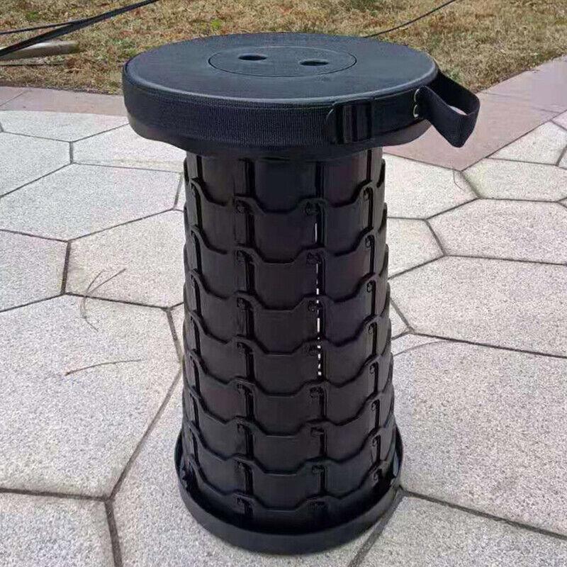 Folding Stool Seat Portable Retractable Telescopic Camping Fishing Travel Chair