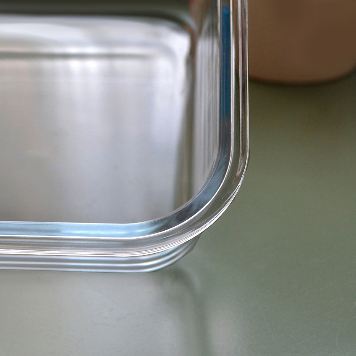 Glass Food Storage Container 1040ml Lunch Bento Box with Lid for Kitchen Prep