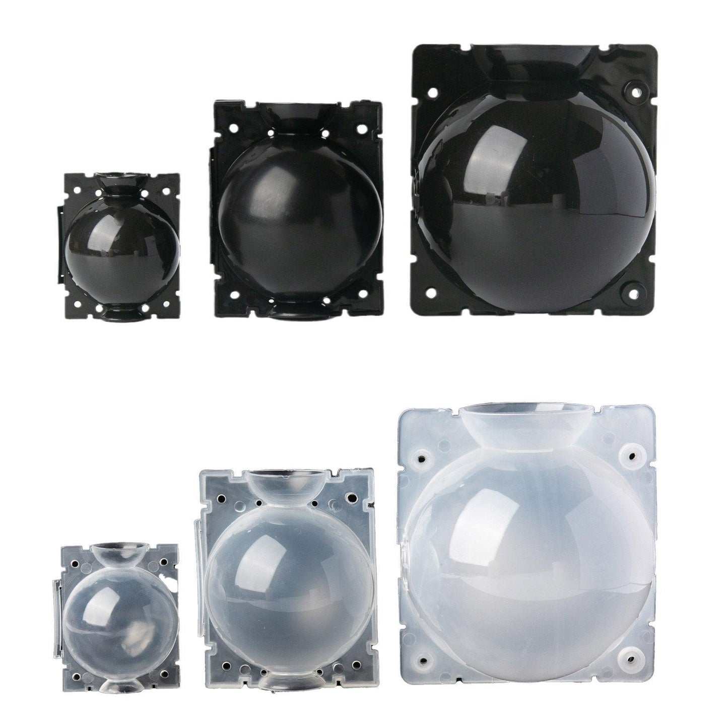 50pcs Plant Rooting Device High Pressure Grafting Box for Seedling Branch Garden - Black M-50PCS