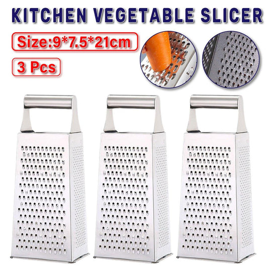 3pcs Stainless Steel Vegetable Slicer Grater Kitchen Multi-Function Grater Tool