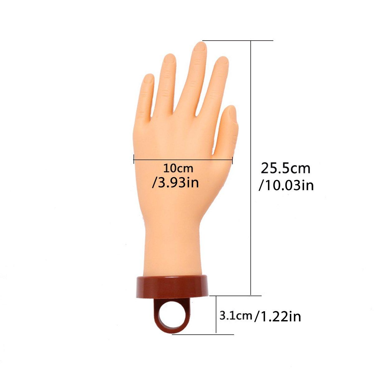 Manicure Practice Hand Mould Simulation Fake Hand Desktop Holder for Nail Art