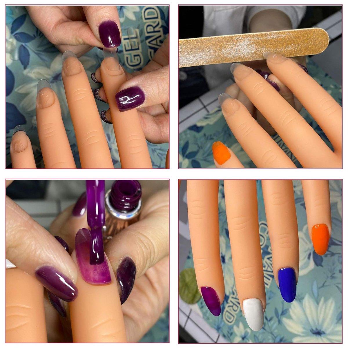 Manicure Practice Hand Mould Simulation Fake Hand Desktop Holder for Nail Art