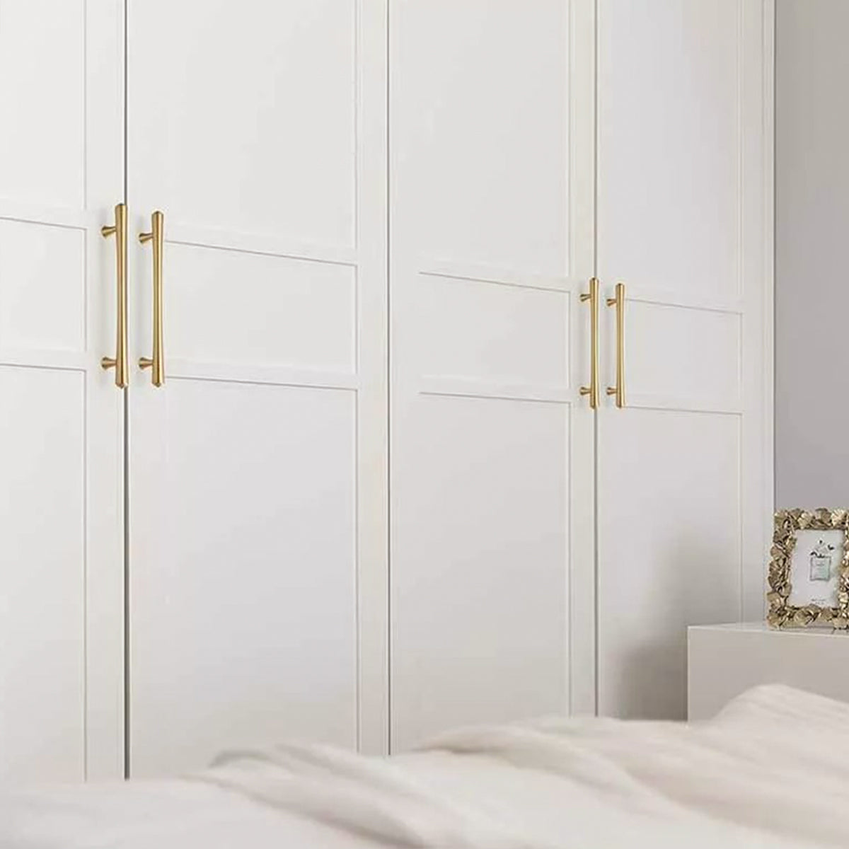 Cabinet Door Handle Set 3Sizes Black Drawer Wardrobe Pull Handle for Furniture - 13.2cm