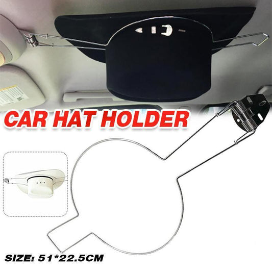 Car Hat Holder Spring Loaded Rack for Akubra Hard Hat Riding Helmet Storage