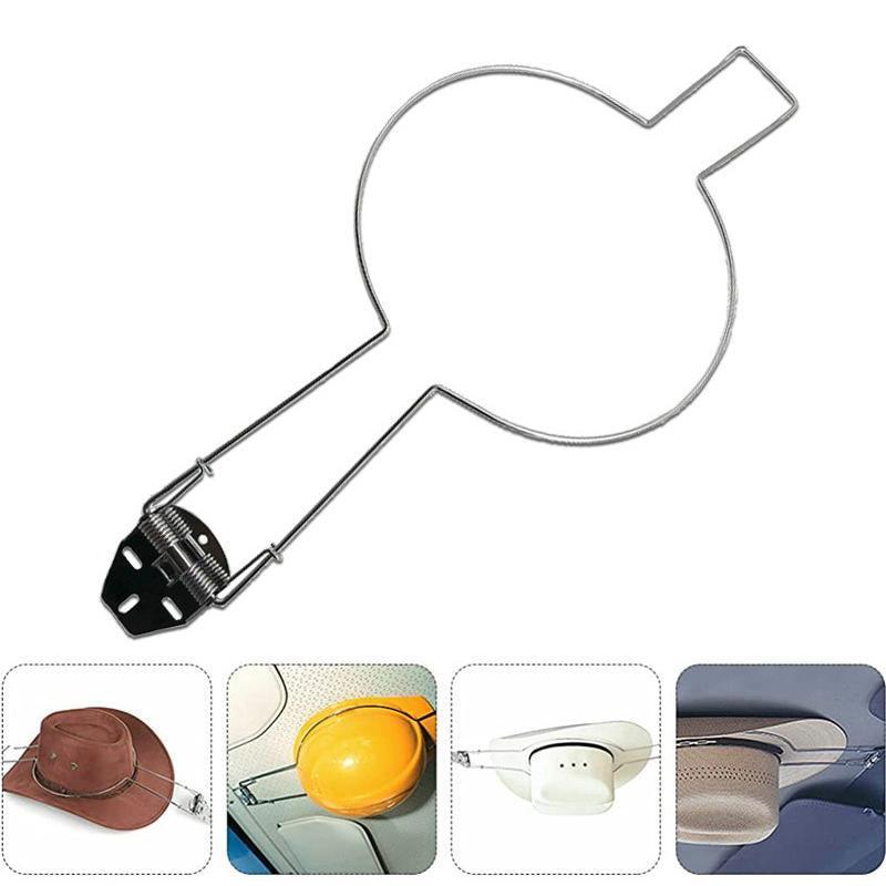 Car Hat Holder Spring Loaded Rack for Akubra Hard Hat Riding Helmet Storage