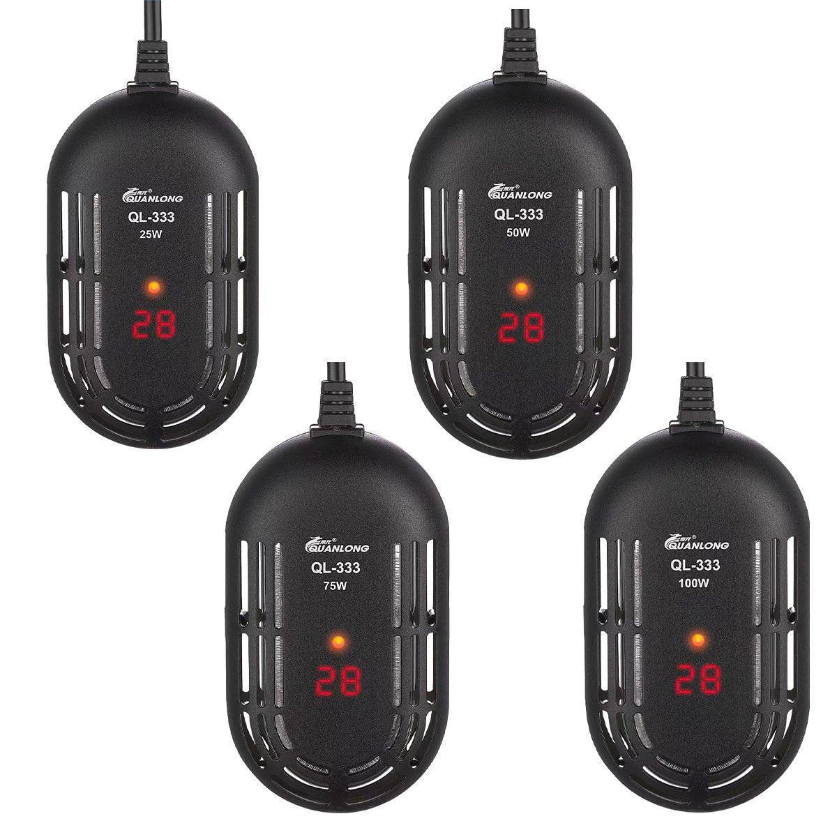 Mini Submersible Aquarium Temperature Rod with Thermostat for Fish and Turtle Tanks - 100W