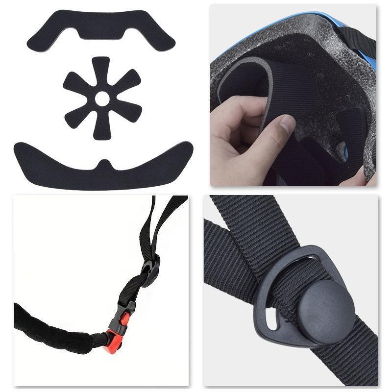 Black Bike Skate Helmet with Adjustable Fit Lightweight Protective Design 3 Sizes - S